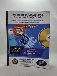 B1 Residential Building Inspector QuickPass Study Guide Based On 2021 IRC -NO CD - Picture 1 of 12
