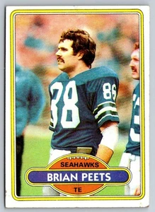 1980 Topps Brian Peets #469 Seattle Seahawks Football Card - Picture 1 of 2
