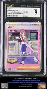 2025 Pokémon Prismatic Evolutions #175/131 Lacey Graded CGC 9 - Picture 1 of 2
