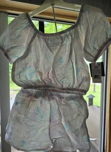 GRAYSON THREADS KIDS Size M 8. WHITE WITH PINK AND BLUE. 2 PIECE SET GIRLS - Picture 1 of 5