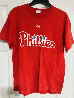 Vintage Youth Medium Chase Utley #26 Phillies T-shirt 2009 World Series - Image 1 of 4