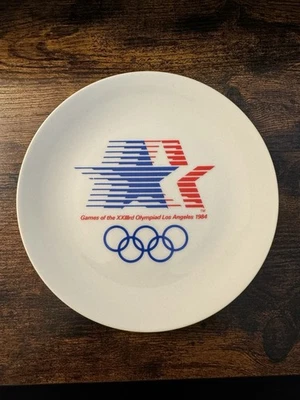 Placa de vidrio vintage de los Juegos Olímpicos de Los Ángeles 1984 Foto 1 de 4