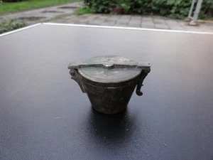 GEWICHTSSATZ IM BECHER UM 1900 - Bild 1 von 8