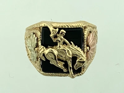 ANILLO MASCULINO ORO AMARILLO MACIZO 10K ESTATE OBXX Foto 1 de 4