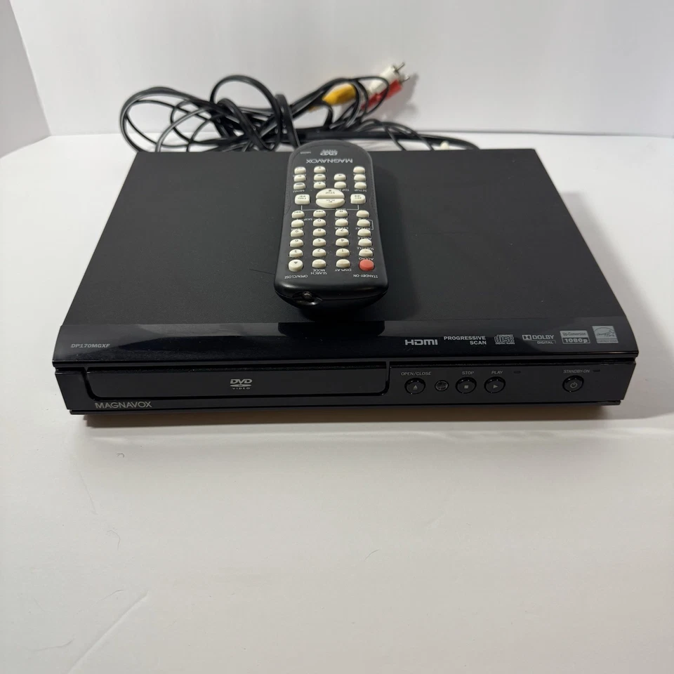Reproductor de DVD de video digital Magnavox DP170MGXF con control remoto probado funcionando Foto 1 de 4