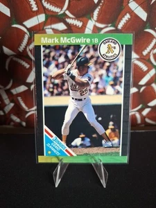 🔥 MARK MCGWIRE 1988 Donruss GRAND SLAMMERS #7 GREEN TOP (A'S) 🔥 - Picture 1 of 2