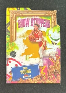 2024-25 Topps Finest Trae Young Show Stoppers refractor de oro troquelado/50 Hawks - Imagen 1 de 2