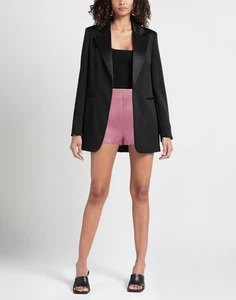 RRP€925 DSQUARED2 Leather Shorts IT40 US4 UK8 S Striped High Waist Made in Italy - Picture 1 of 5