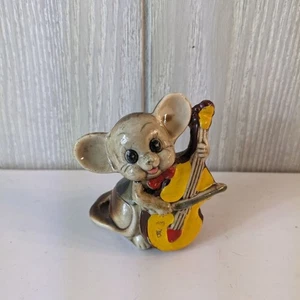 Vintage Porzellan anthropomorphe Maus spielt Cello Parma von AAI EUC - Bild 1 von 5