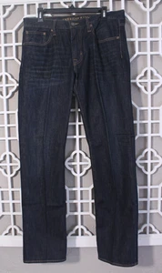American Eagle Jeans Mens 34 Blue Dark Wash Denim Pants Original Straight 34x34 - Picture 1 of 15