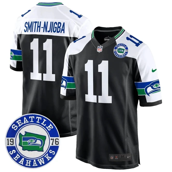 Jersey retro Jaxon Smith-Njigba Seahawks nuevo con etiquetas - todo cosido Foto 1 de 1