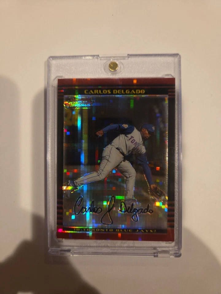 2002 Bowman Chrome Carlos Delgado Xfractor Card#18 sp 197/250 Toronto Blue Jays - Image 1 of 1