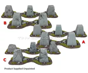 Trappole serbatoio denti draghi - 28 mm resina Wargames scenario miniatura scegli set - Foto 1 di 12