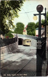 Postal de Selby Tunnel St. Paul Minnesota - Imagen 1 de 2