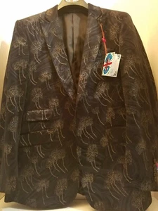ENGLISH LAUNDRY Velvet Blazer Tuxedo Sport Coat  Dinner Jacket  MEN 40 Regular  - Picture 1 of 8