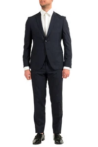 Hugo Boss Herren ""Reymond/Wenten"" extra schmale Passform 100 % Wolle Zwei-Knopf-Anzug - Bild 1 von 12