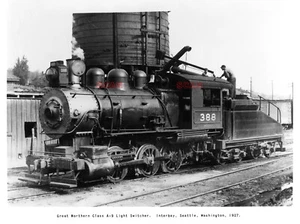 25AA518 RP 1927/1960s GREAT NORTHERN RAILROAD SWITCHER LOCO 388 INTERBAY SEATTLE - Picture 1 of 1