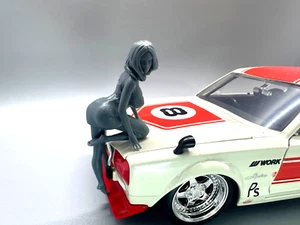 Sexy Modeling Girl Resin Figur im Maßstab 1:24 unbemalt - Bild 1 von 5