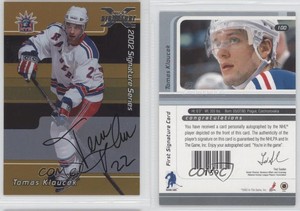 2002 ITG Be A Player Signature Series 2001-02 Buybacks Gold Tomas Kloucek Auto