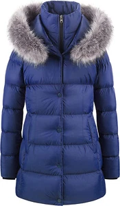 NWY NAVY XXL XXLARGE CREATMO US Women's Winter Snow Jacket Long Fur Puffer Coat - Picture 1 of 9