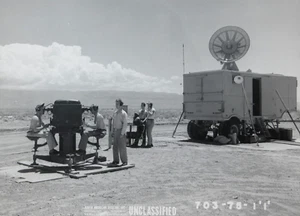 Nordamerikanisches Luftfahrtradar SCR-584 Foto Rocketdyne Redstone Raketenverfolgung ? - Bild 1 von 6