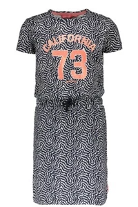 ✿ TYGO & VITO Mädchen Kleid Sweatkleid kurzarm navy Gr.122-152 ✿ X202-5802-190 - Bild 1 von 4