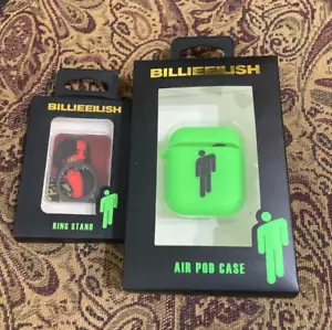 Red Lot Billie Eilish Rare 2020 Ring Stand for Phone and Air Pod Case SEALED HTF - Picture 1 of 2