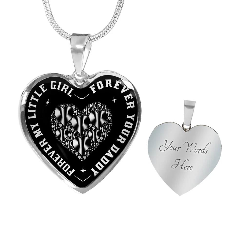Collar de lujo para mi hija para siempre mi niña regalo de papá padre papá Foto 1 de 1
