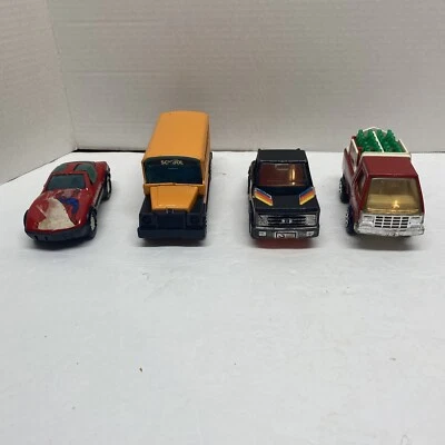 Coca Cola Vintage 1980s Buddy L Bus Spider Car Truck Lot Of 4 - Image 1 of 4