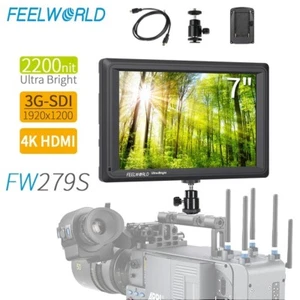FEELWORLD FW279S 7inch 2200nit Daylight Viewable 3G-SDI HDMI On-Camera Monitor - Picture 1 of 7