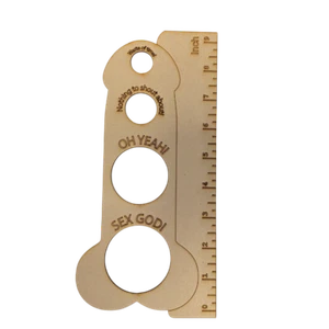 Palo de medición del pene Hen Do Willy regla Willie adulto broma fiesta juguete divertido regalo  - Imagen 1 de 3