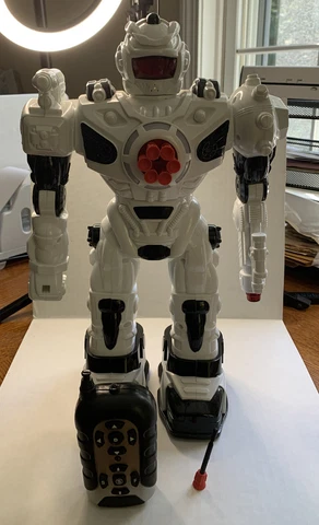 Steel Wolf Ares Robot W/ Batteries Realistic Fighting Sounds Dancing Lights Cover