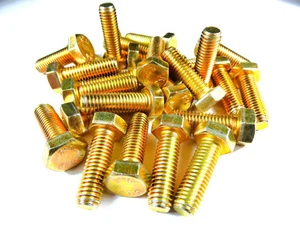 25 x DIN 933 Sechskantschraube M8x25, gelb verzinkt - Bild 1 von 1