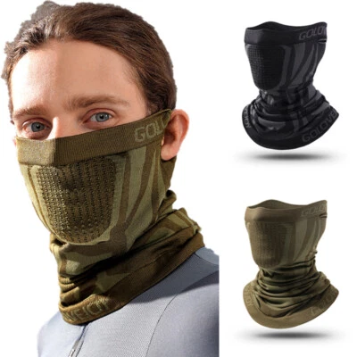 Calentador de cuello de invierno polaina a prueba de viento cubierta facial máscara de esquí bufanda escudo prendas para la cabeza Foto 1 de 4