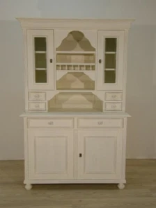 Schönes Buffet im Landhausstil in shabby-chic weiß, Weichholz Küche Jugendstil - Bild 1 von 5