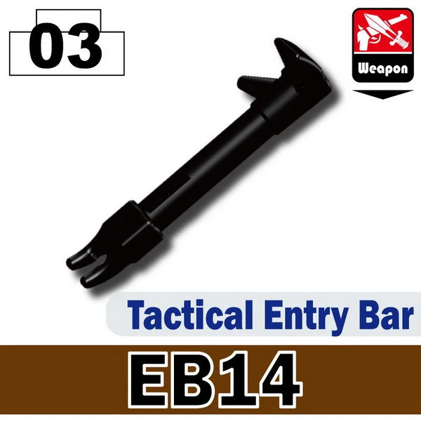 EB14 Tactical Police Entry Bar compatible with toy brick minifigures SWAT - Image 1 of 1