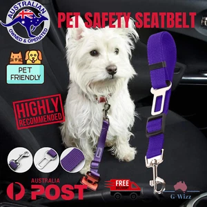 Adjustable Pet Dog Safety Car Vehicle Seat Belt Harness Lead Pet Seatbelt - Picture 1 of 4