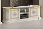 Arurora italain H-Glossy Large Plasma TV Cabinet Cream/Gold Classic H2O Design
