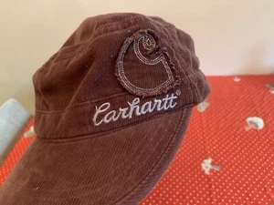 Carhartt Cadet Maroon Corduroy Hat Logo Adjustable - Picture 1 of 5