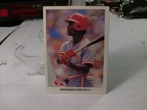 1990 Leaf Baseball #202 - Mariano Duncan - Cincinnati Reds (3193) - Picture 1 of 2