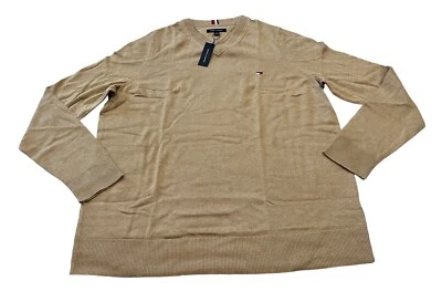 NUEVO Suéter Tommy Hilfiger Para Hombre Siracusa Cuello en V Marrón Talla 3XL NUEVO CON ETIQUETAS ENVÍO GRATUITO Foto 1 de 2