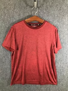 Tek Gear Athletic Shirt Men's Size Large Red Short Sleeve 100% Polyester Dry Tek - Picture 1 of 7