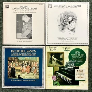 4 Original Classical Music Vinyl LP Lot Pachelbel, Williams, Mozart, Liszt NM/EX - Picture 1 of 2