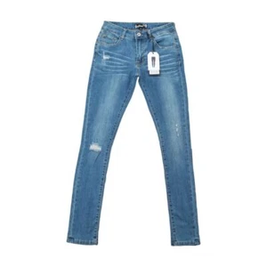 Jeans donna Huitoula taglia 6 - skinny (stile #G1890) azzurro invecchiato nuovo con etichette - Foto 1 di 8