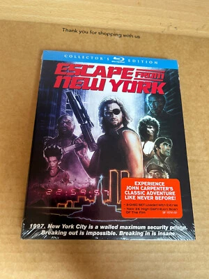 ESCAPE FROM NEW YORK (1981) Reg A SCREAM FACTORY BLU RAY NEW & SEALED + Slipcase - Image 1 of 4