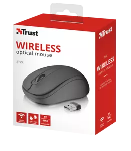 Mouse ottico wireless compatto TRUST per windows mac 3 pulsanti 1600 dpi 2,4 GHz - Foto 1 di 6