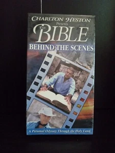 the Bible Behind The Scenes (VHS Tape) by Charlton Heston - NEW/SEALED Shelf00d - Picture 1 of 2