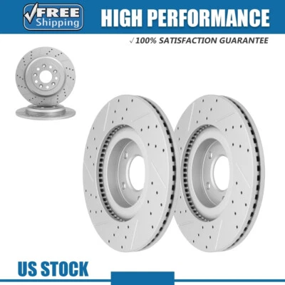 4 piezas rotor delantero trasero perforado para Ford Edge Lincoln MKX 2011 2012 2013 2014 2015 Foto 1 de 4