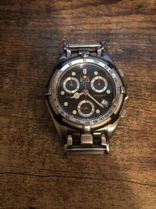 RARE ESQ Men’s Swiss Chronograph Watch Quartz Needs Battery & Crown - Picture 1 of 6