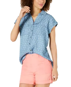 Style & Co Women's Short-Sleeve Shirt (X-Large, Star Print) - Picture 1 of 2